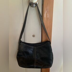 Black Leather Shoulder Bag